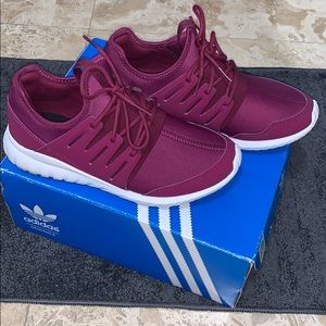 Worn Adidas Tubular Radial K sneakers